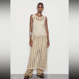ZARA MESH TUNIC DRESS